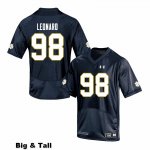 Notre Dame Fighting Irish Men's Harrison Leonard #98 Navy Under Armour Authentic Stitched Big & Tall College NCAA Football Jersey UAB3399CX